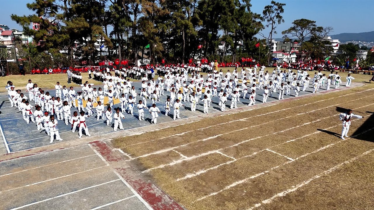 Kung Fu Fighting Drill Display by Holy Child Hr. Sec. School Shillong Annual School Sports Meet 2025