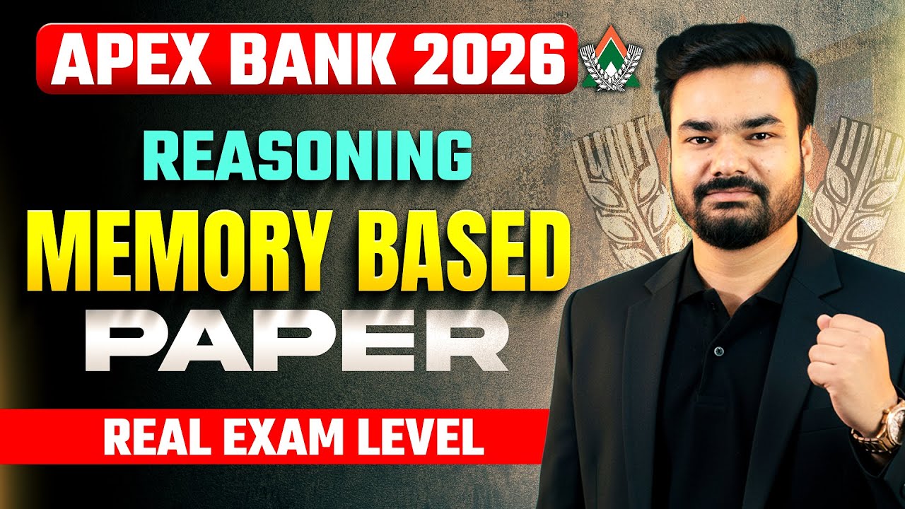 APEX Bank 2026 | APEX Bank Previous Year Question Paper | APEX Bank Reasoning Questions | Real Test