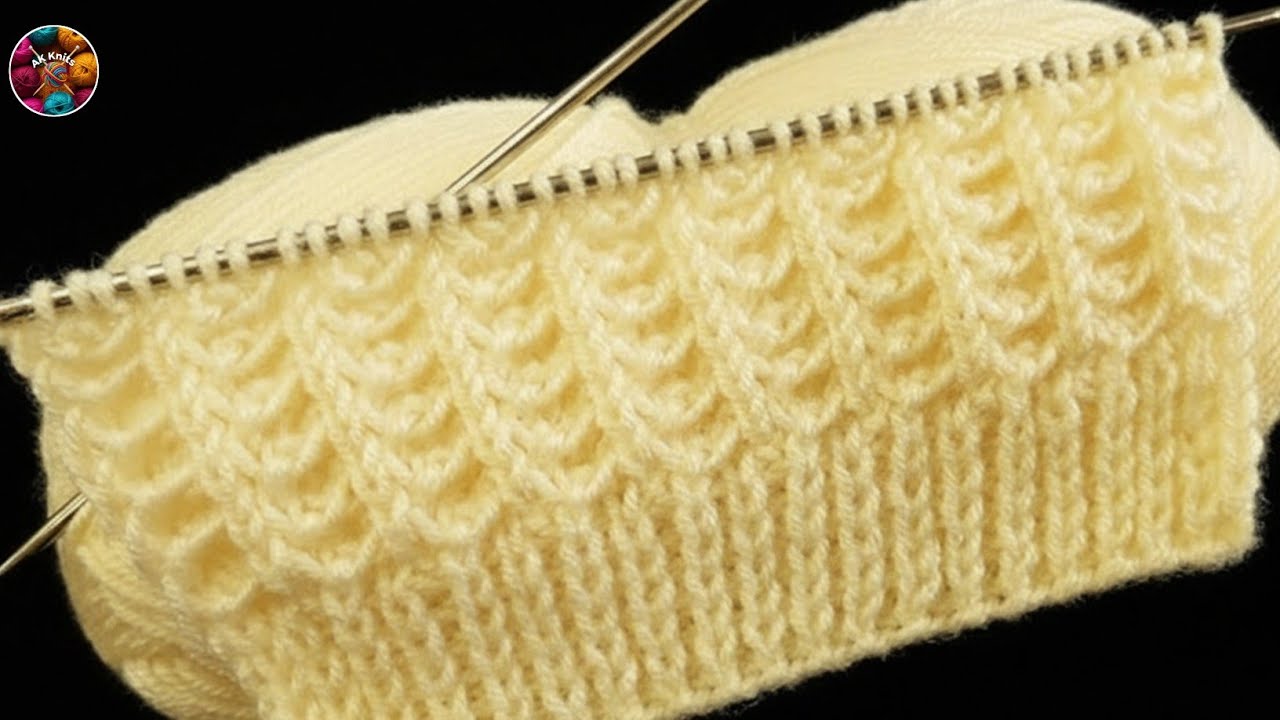 सिर्फ दो फंदों की स्वेटर डिजाइन #easy knitting patterns #knittingdesign #knittingpatterns #knitting 