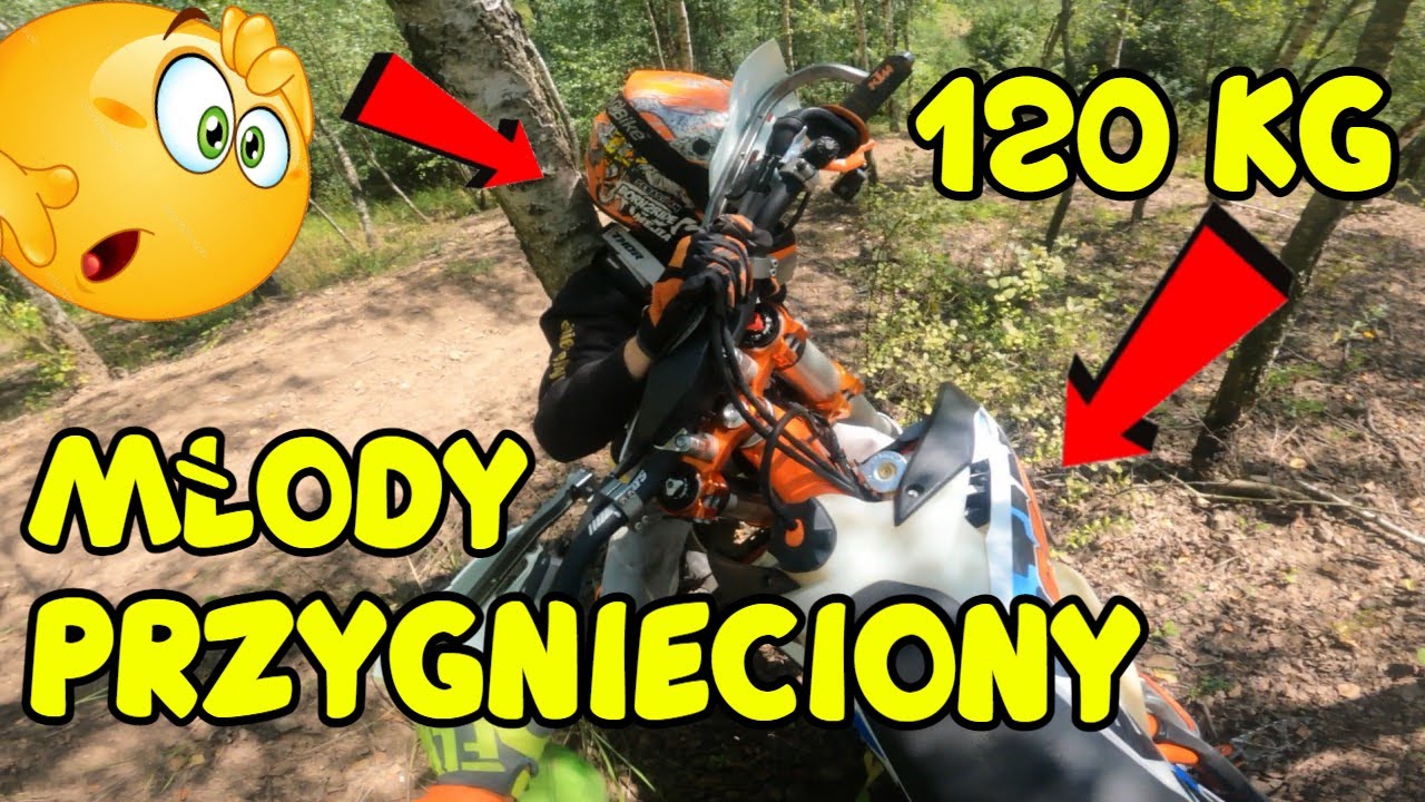 120kg Motocykl PRZYGNI&Oacute;TŁ Młodego - Prawie ZABIŁEM Nieśmiertelnego - Podjazdy na Hałdzie