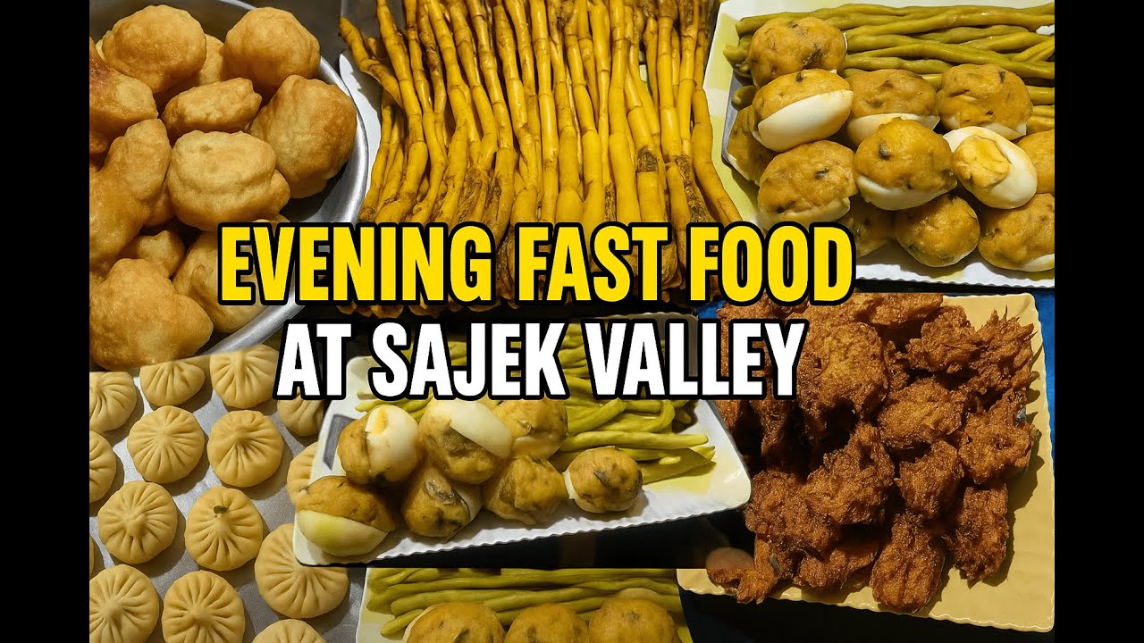 Evening Street Food in Sajek Valley That You Must Try!🔥