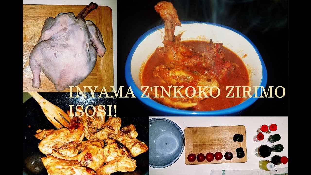 Guteka inkoko irimo isosi || Dore uko wirinda ya mpumuro mbi || Chicken sauce recipe😋😋