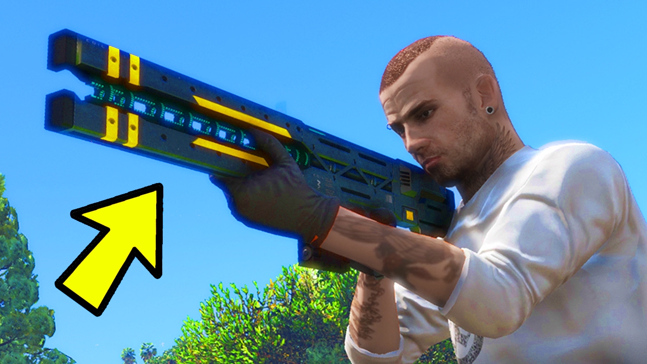 HOW TO GET THE RAILGUN IN GTA 5 ONLINE! (GTA 5 Glitches & Tricks)