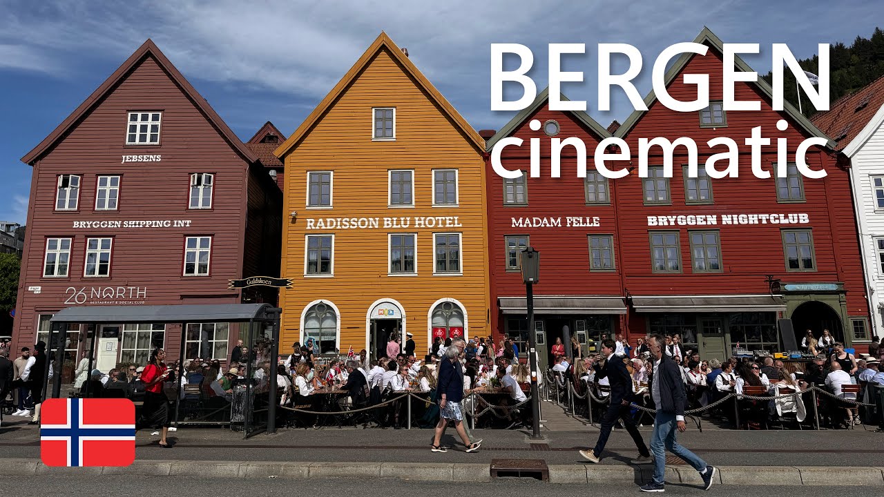 Bergen, Norway. Cinematic Travel Video. 2025