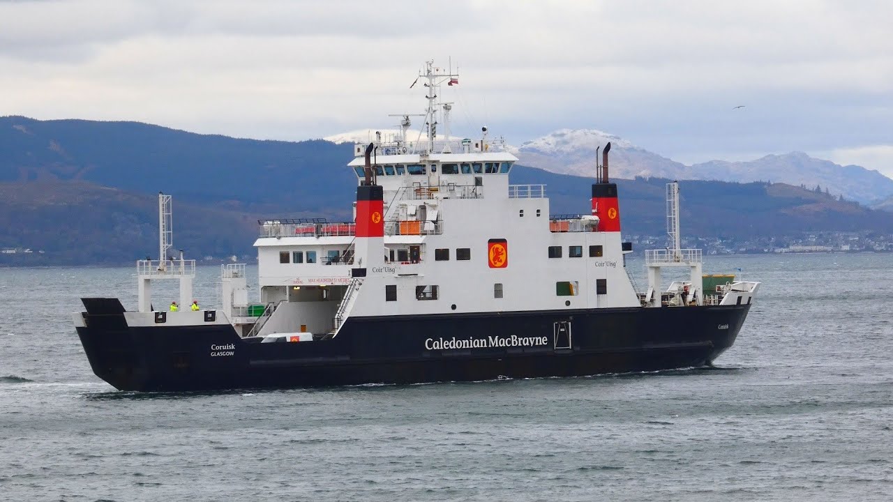 CalMac Coruisk ferry approaching Wemyss Bay