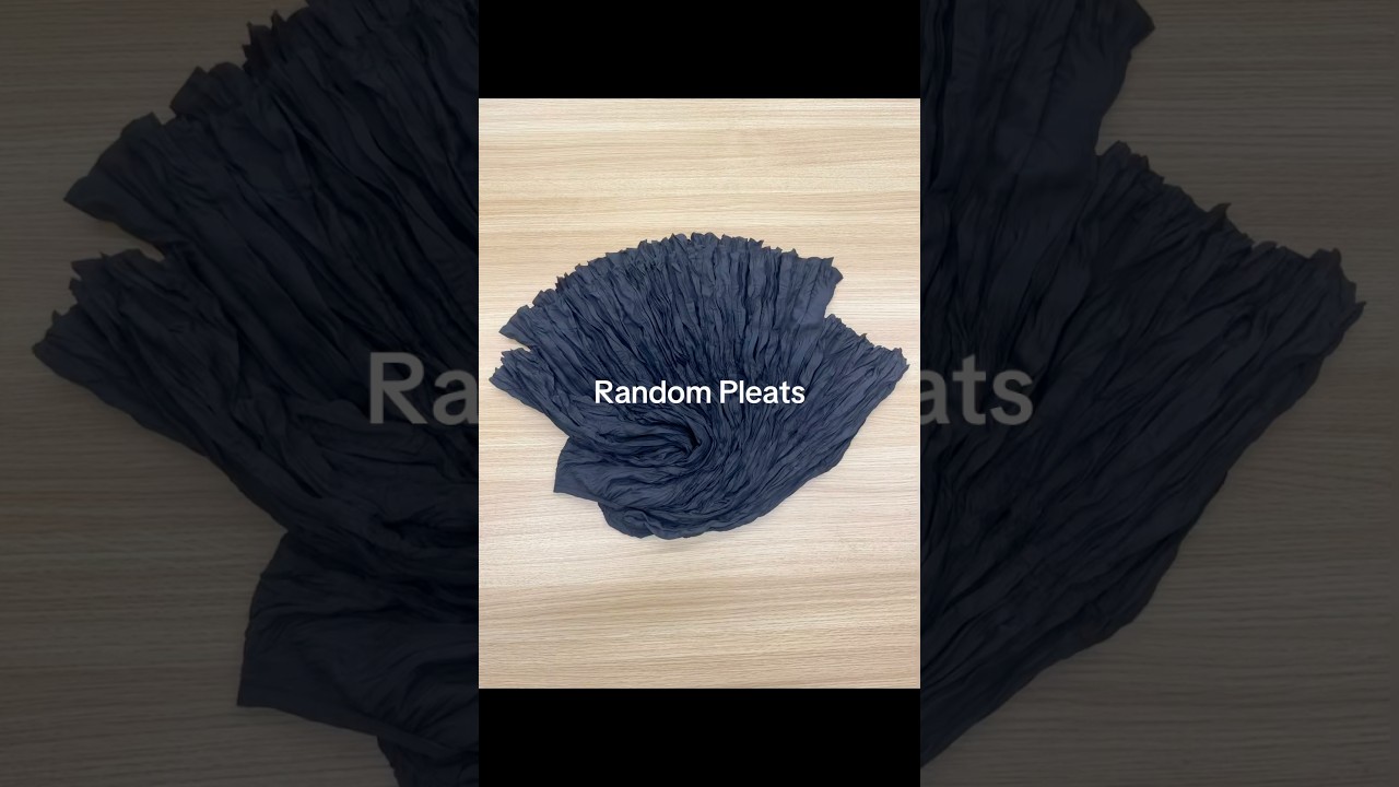 How to Created Random Pleats by Twisting | What styles can be designed by it #pleats #handmad
