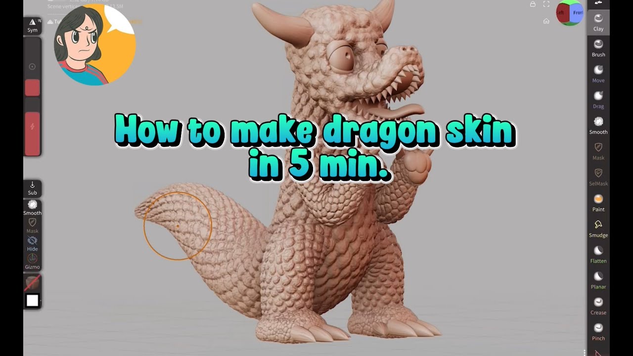 Nomad Sculpt : How to make a Dragon skin ?