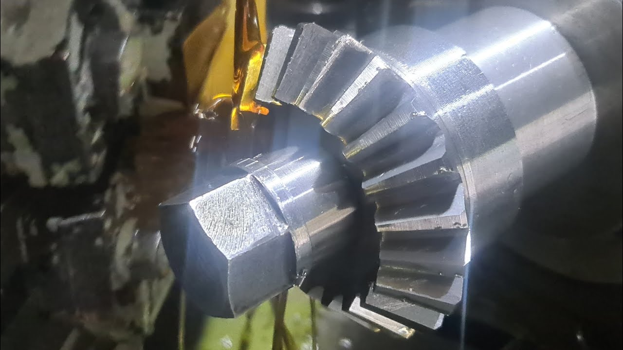обробка конічних зубчатих коліс, станок 5а26, bevel gear #gear #станок #machinist #конічна шестерня