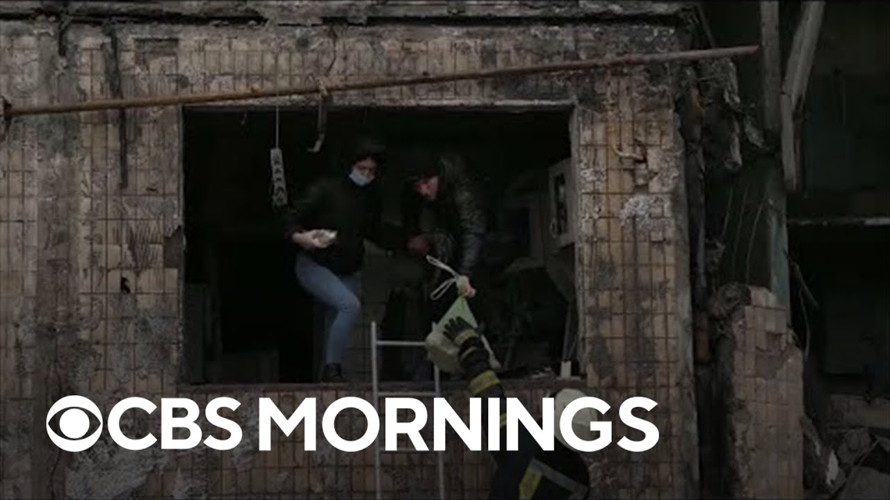 Residential buildings hit overnight in Kyiv