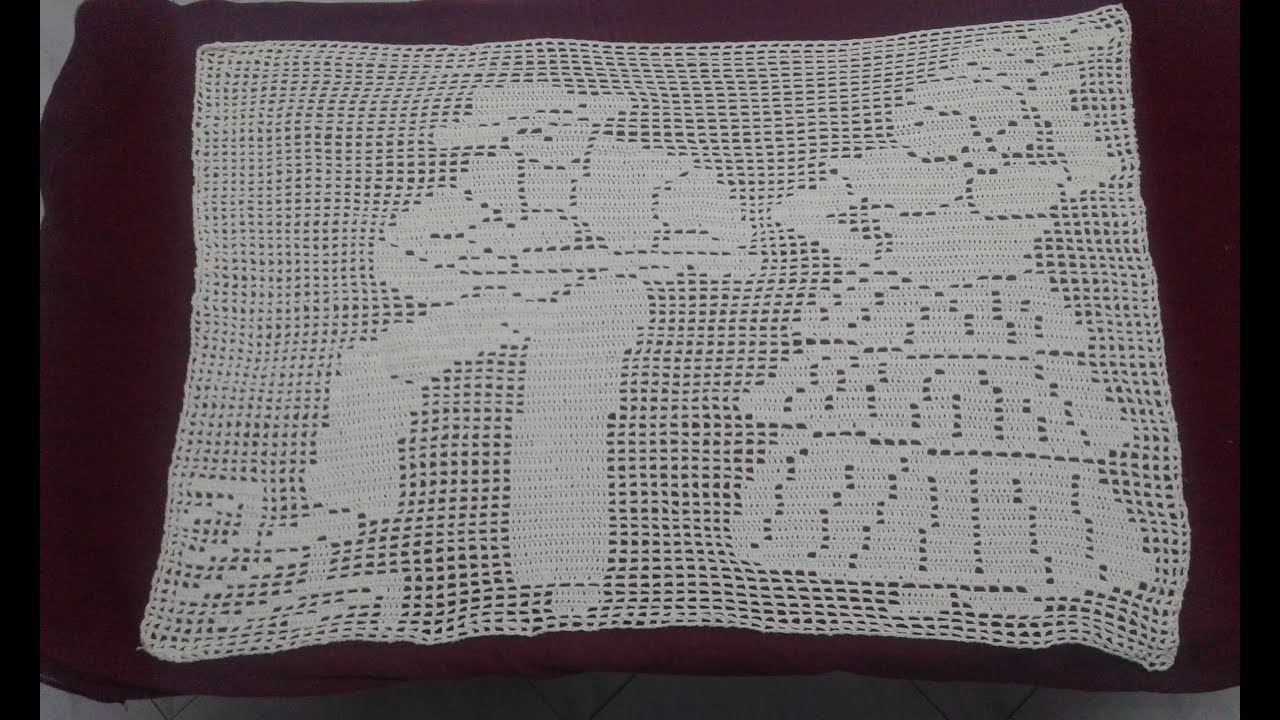 كروشيه فيليه Filet crochet