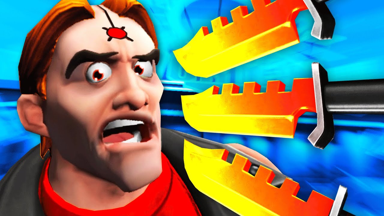 NEW Virtual Reality Boss VS 1000 Degree RED HOT KNIVES (Path of the Warrior VR Funny Gameplay)