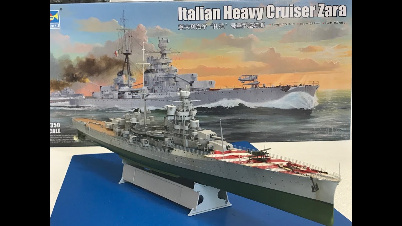 Building the Trumpeter 1/350  Italian Heavy Cruiser Zara