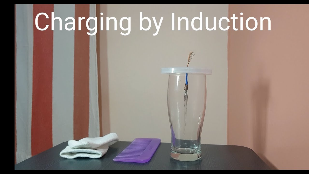 Charging by Induction Demonstration - Gold leaf experiment