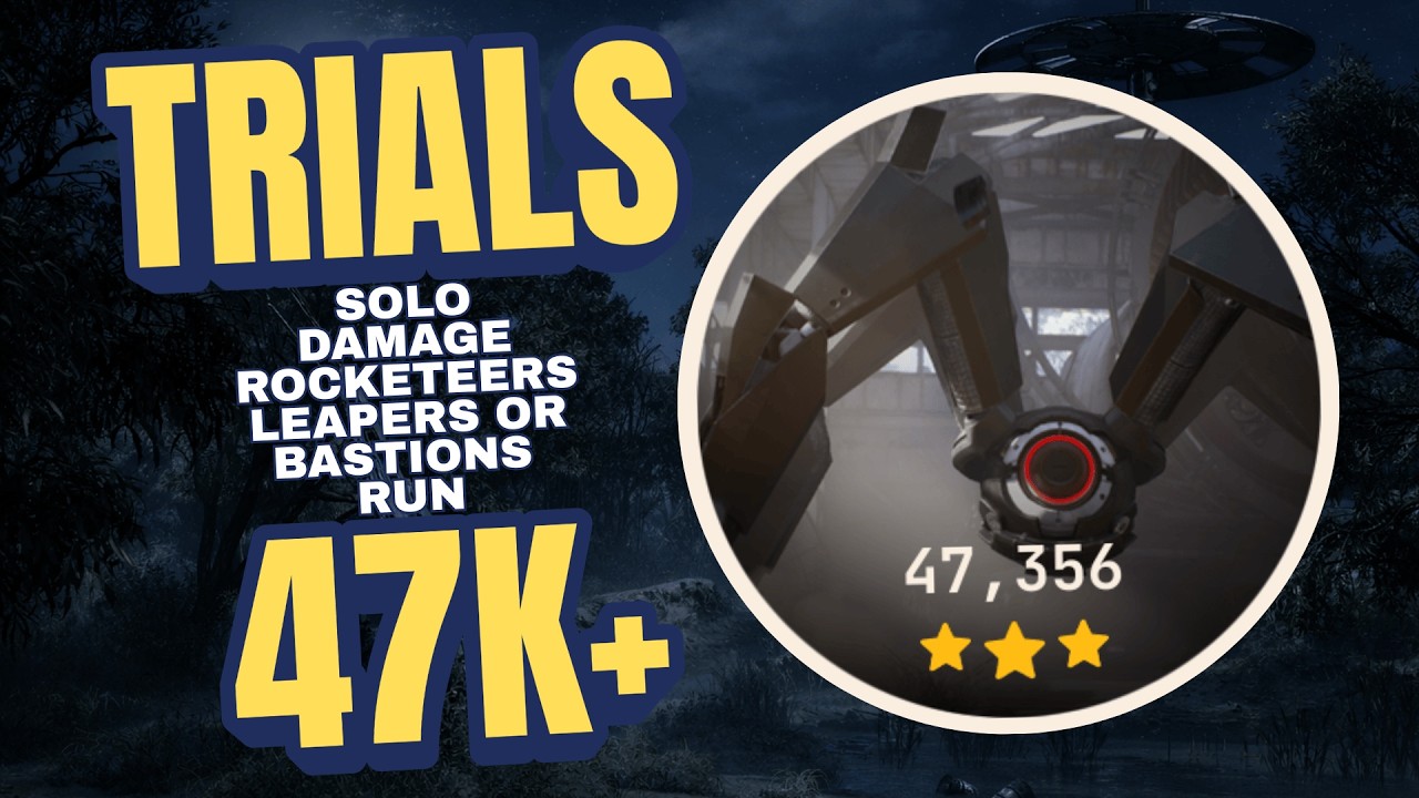 Solo Damage Rocketeers, Leapers, or Bastions Trials Run 47K+ | ARC Raiders