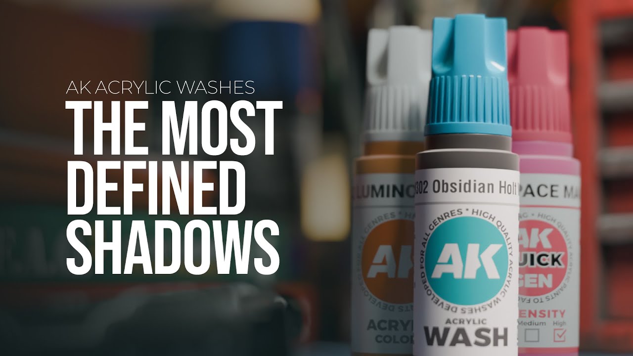 NEW  AK ACRYLIC WASHES |  THE PERFECT PARTNER FOR YOUR ACRYLIC PAINTS