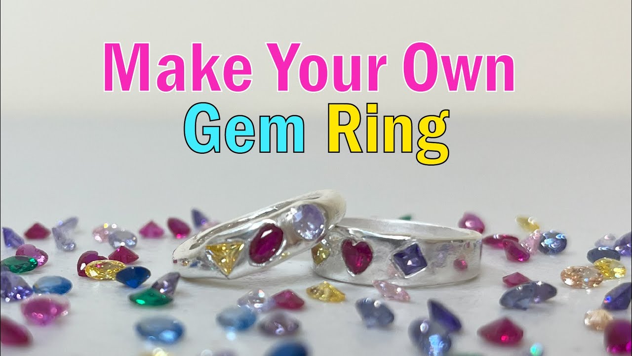 Make a Silver Ring at Home! 💎 Silver Clay Gemstone Ring Tutorial for Beginners