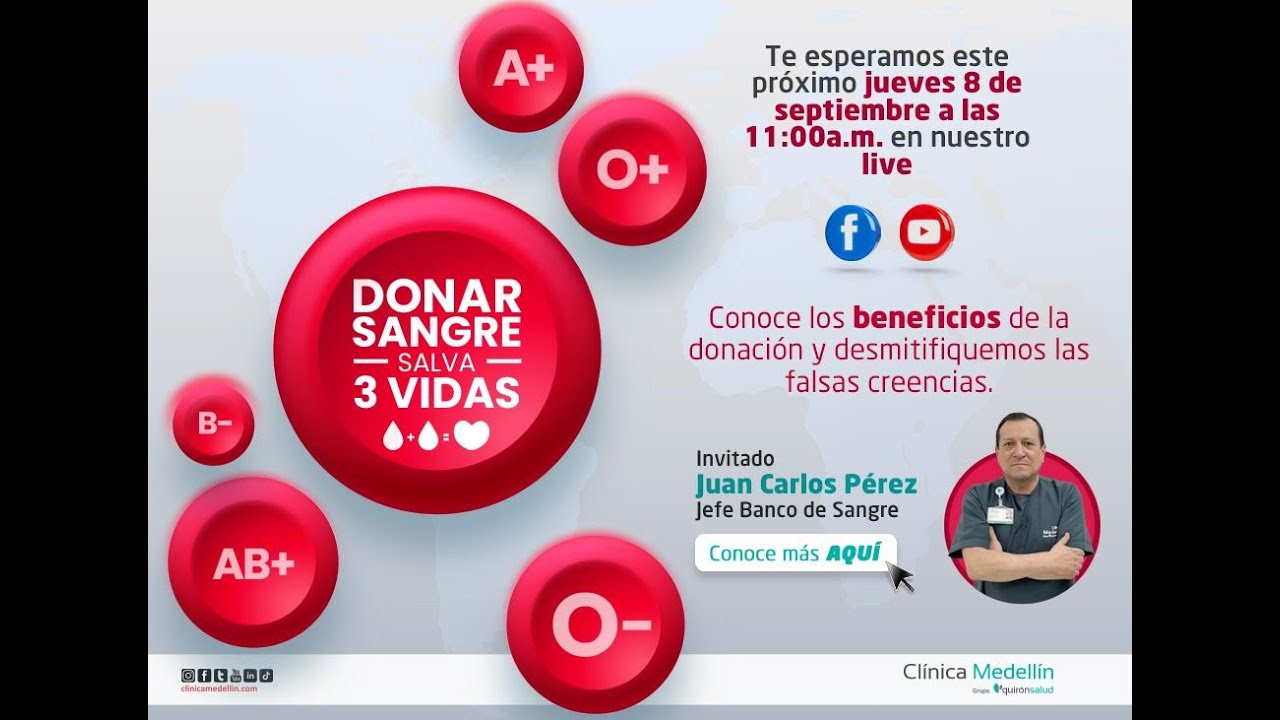 Conoce los beneficios de la donación de sangre y desmitifiquemos las falsas creencias