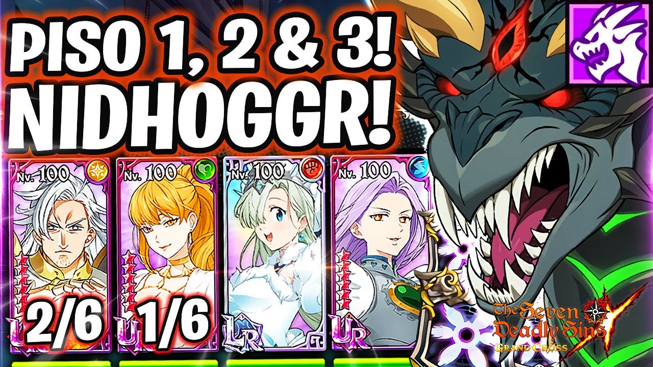 [🐲] NIDHOGGR CON FREYA VERDE! SIN LUDOCIEL ROJA! PISO 1, 2 & 3! CON ELIZABETH LR! - 7ds: Grand Cross