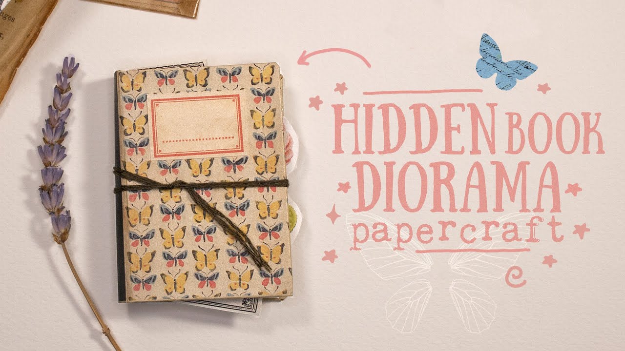 📚 Miniature Hidden Book Diorama  📚 (vintage papercrafts)