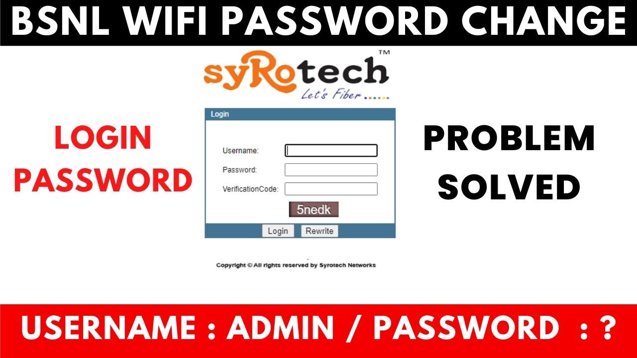 how to change wifi password | wifi ka password kaise change kare | Bsnl Ftth
