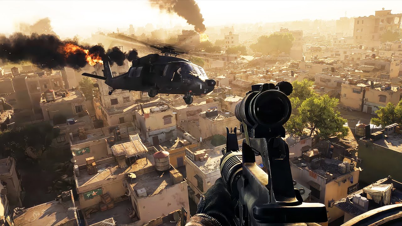 Delta Force Black Hawk Down &mdash; Глава 5, геймплей кампании &laquo;Доблесть&raquo; [4K]