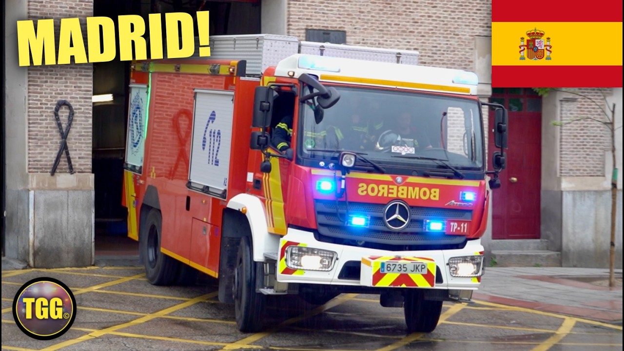 *HEAVY TANKER!* [Madrid] Firefighters Respond to FIRE CALL!!