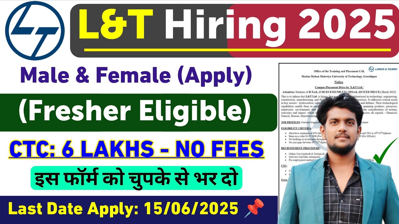 L&T Recruitment 2025 | Larsen And Toubro Job Vacancy 2025 | Online Job Gyan | Private Job Vacancy