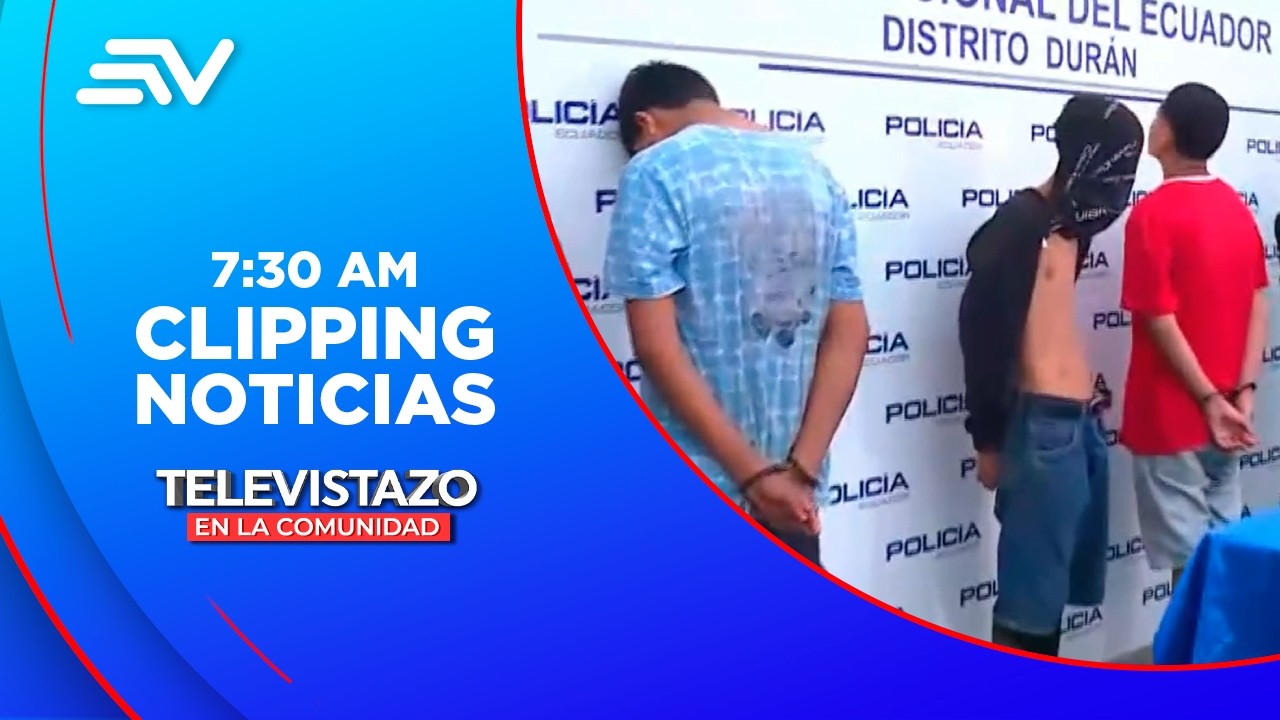 3 menores de edad fueron capturados tras nuevo operativo en Durán | Televistazo | Ecuavisa