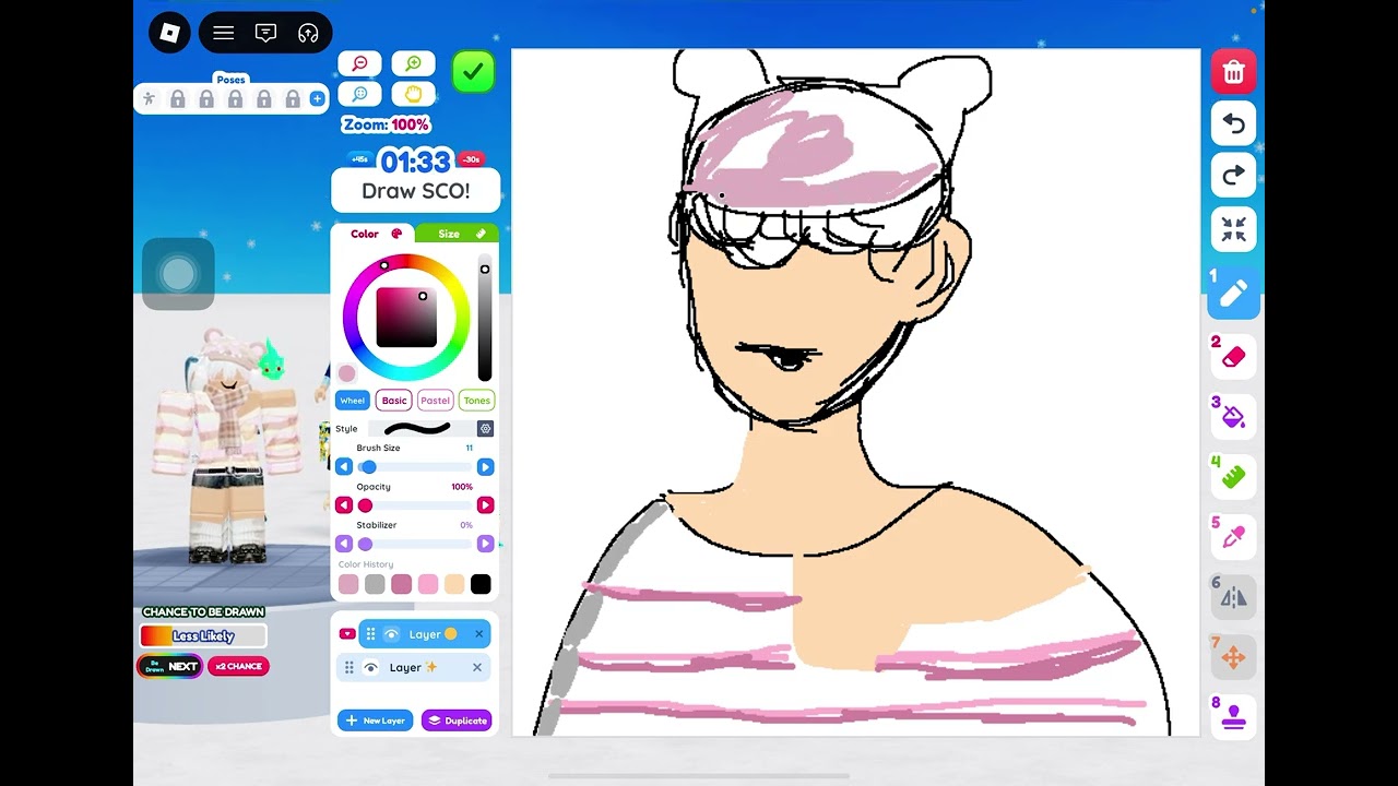 Play draw me in Roblox