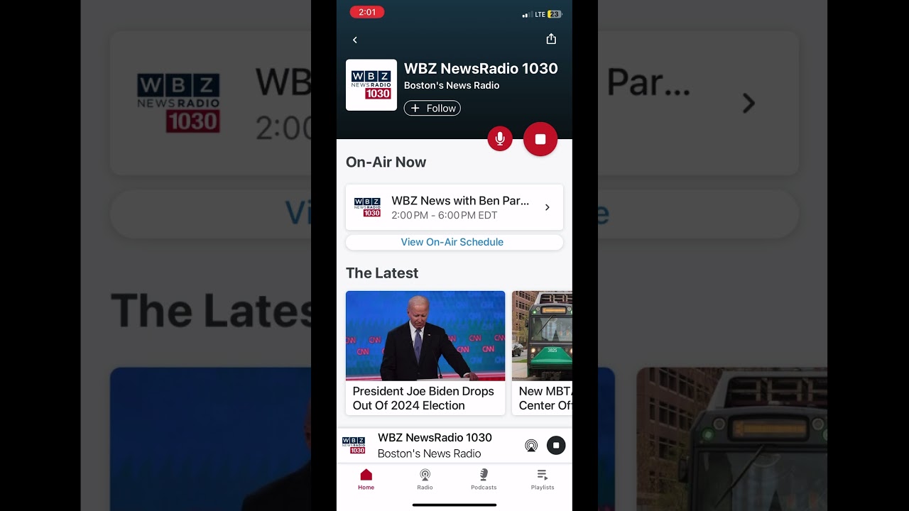 WBZ 1030 am Boston, MA station ID 07/22/2024