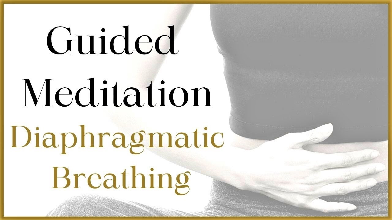 BREATHING MEDITATION FOR BEGINNERS - Guided - Diaphragmatic breathing