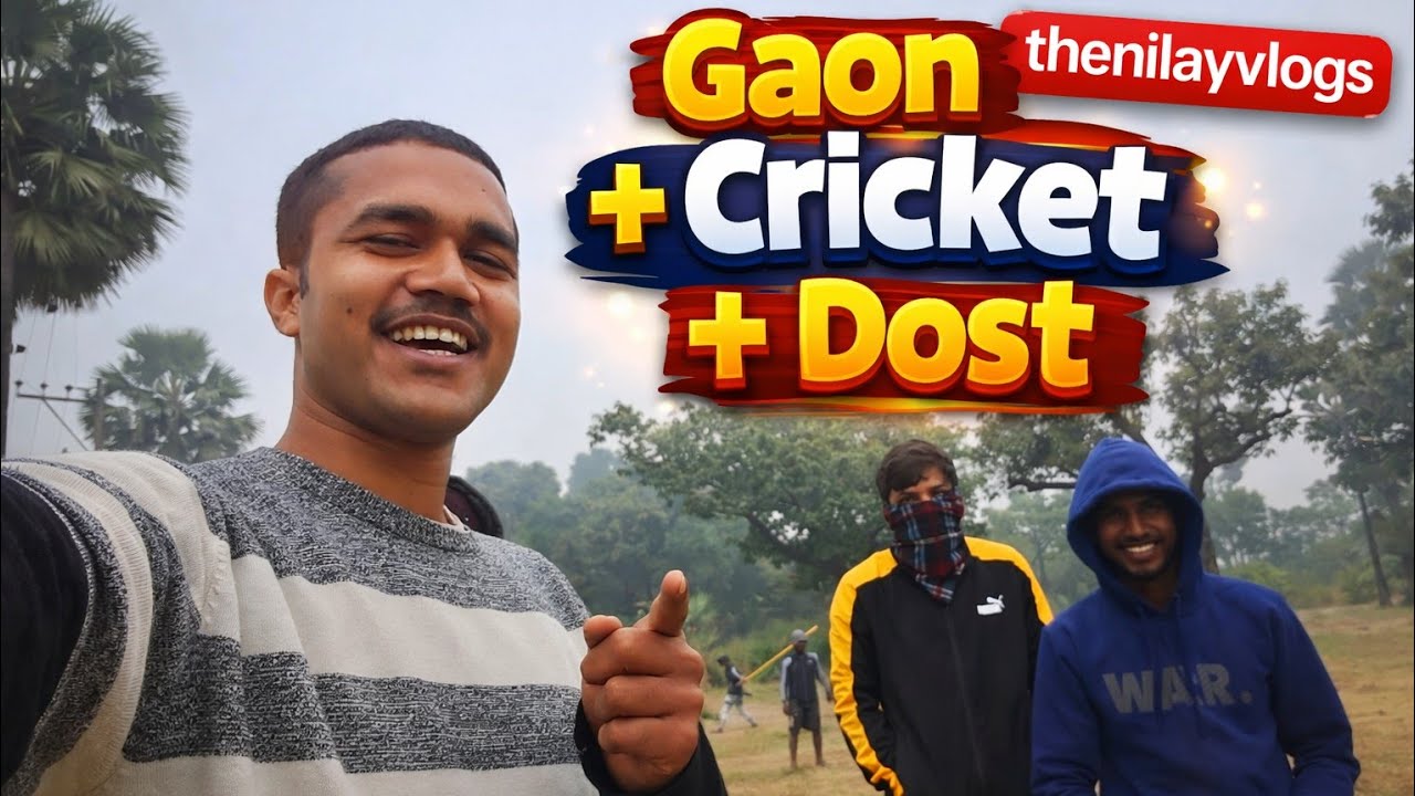 Ye Hai Asli Gaon Ki Zindagi ❤️ | Morning Village Life & Cricket Match | #thenilayvlogs #vlog #gao 