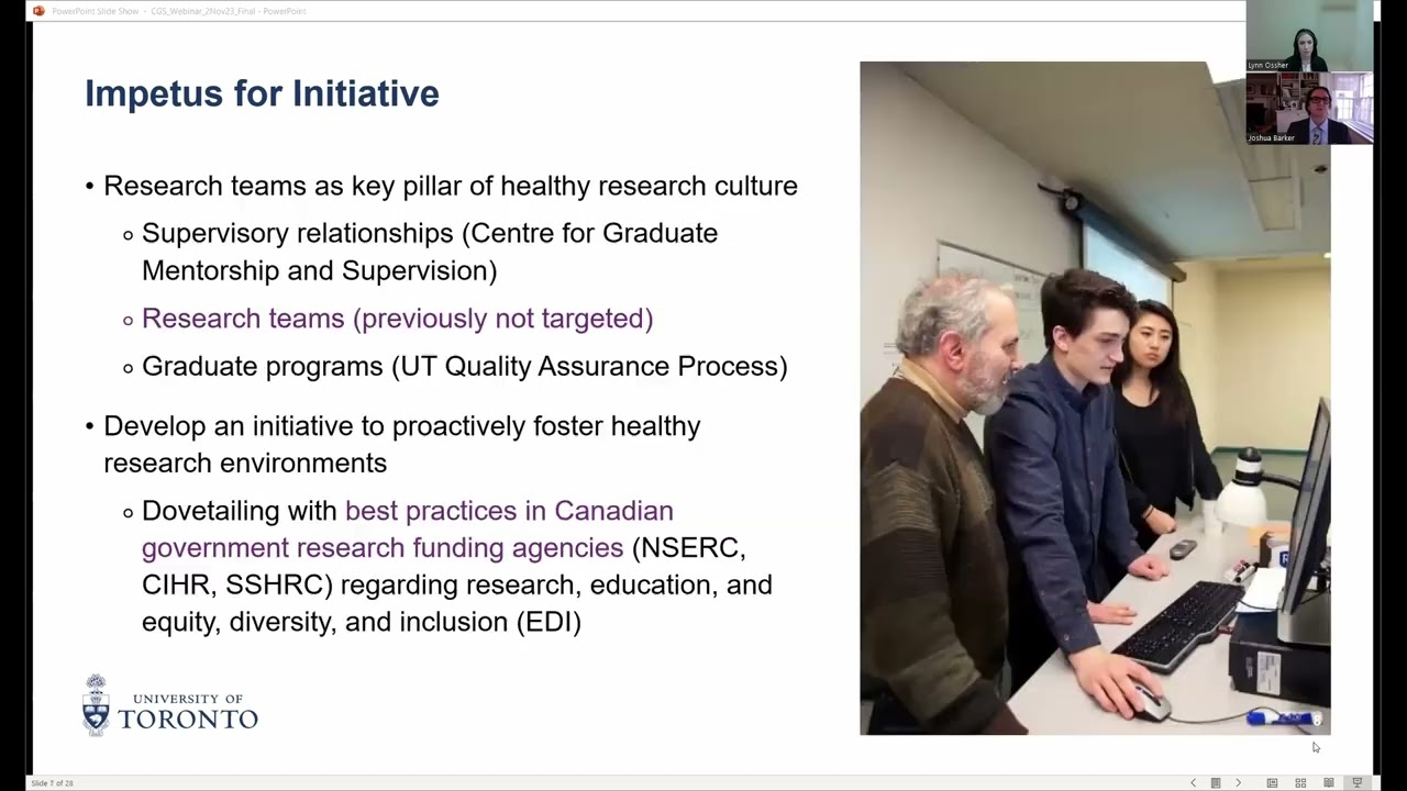 Healthy Research Teams and Labs Initiative