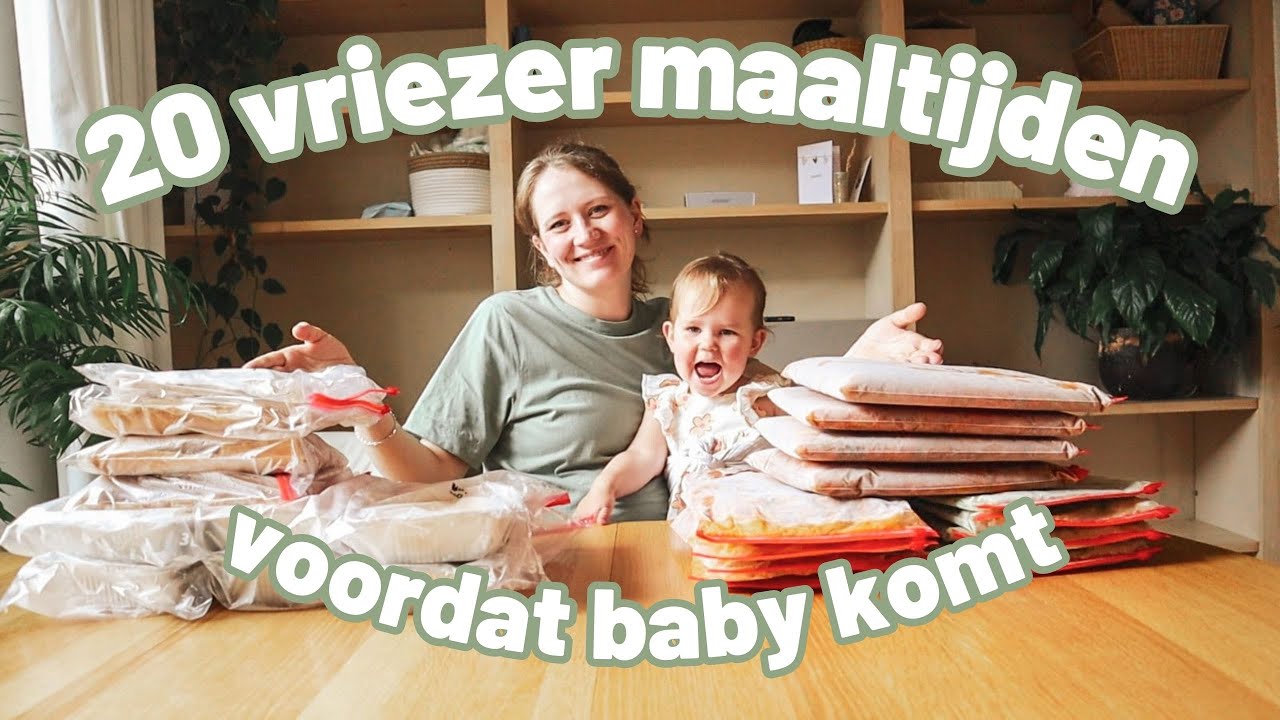 Een MAAND aan vriezer maaltijden maken! | baby #2 | 37 weken zwanger