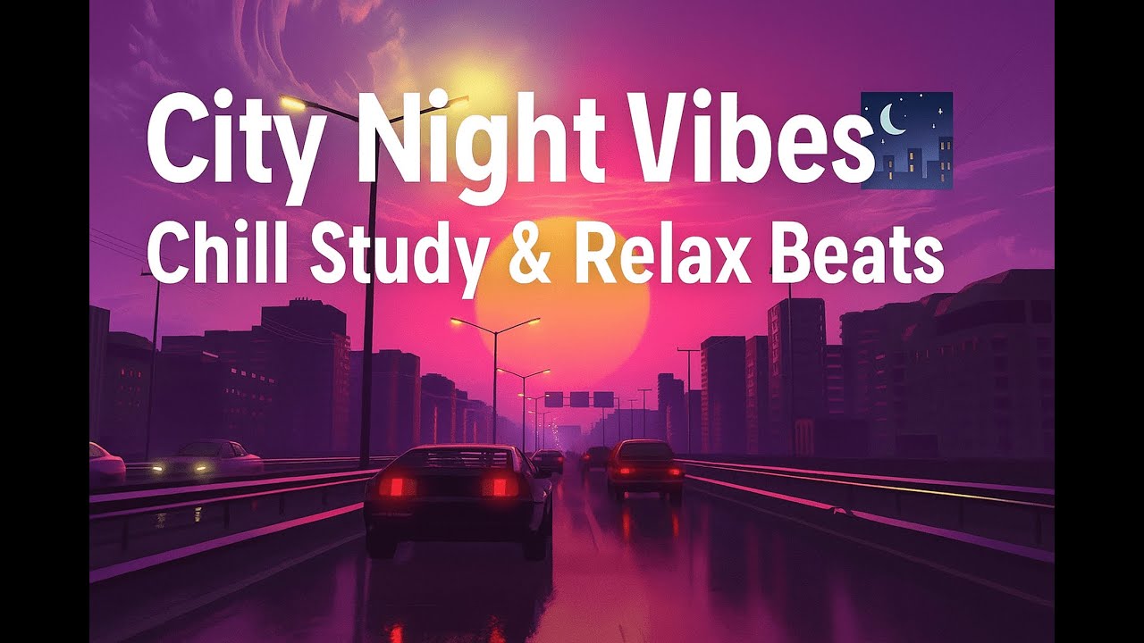 City Night Vibes 🌃 Chill Study & Relax Beats / ads free