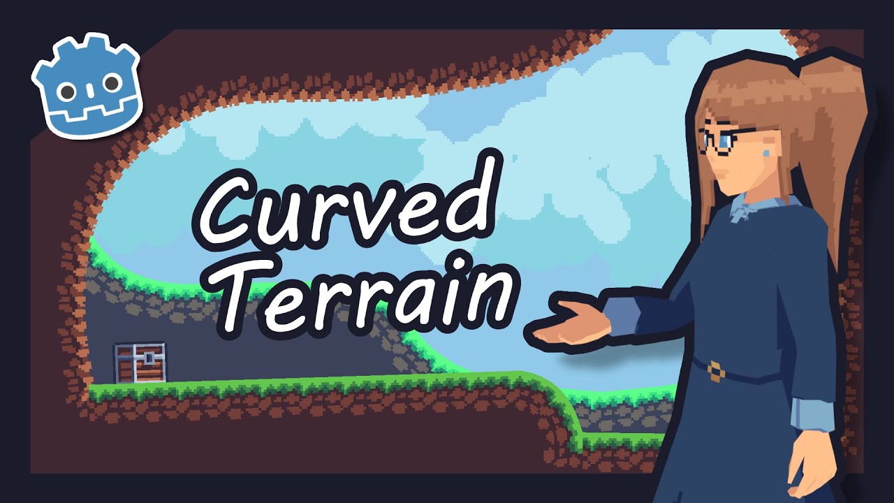 How To Make 2D Curved Terrain In Godot