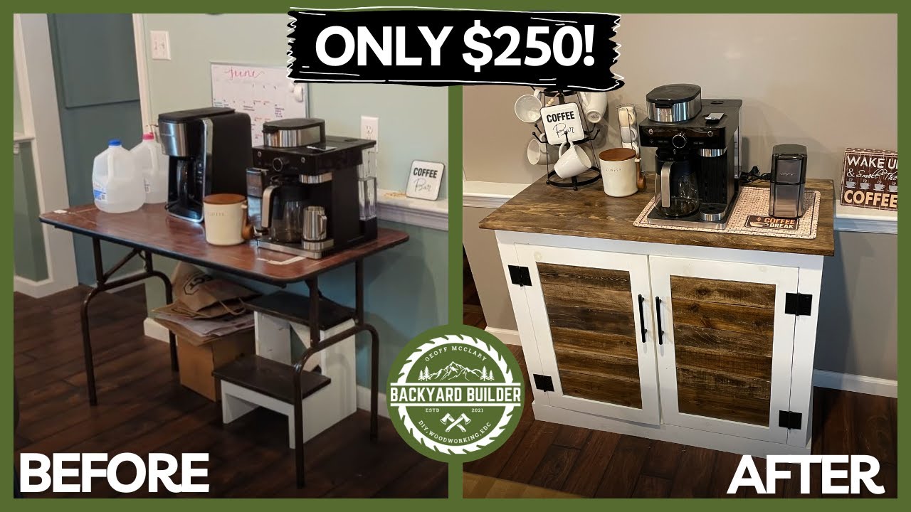 Budget Coffee Bar Build You Can Actually Do! | $250 DIY