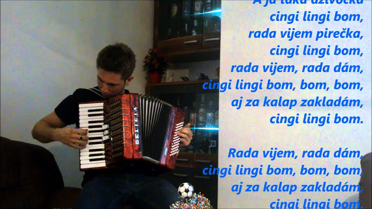 Kade chodím tade pijem (Havran),  A ja taká dzivočka - akordeón, harmonika, lyrics,s textom, live