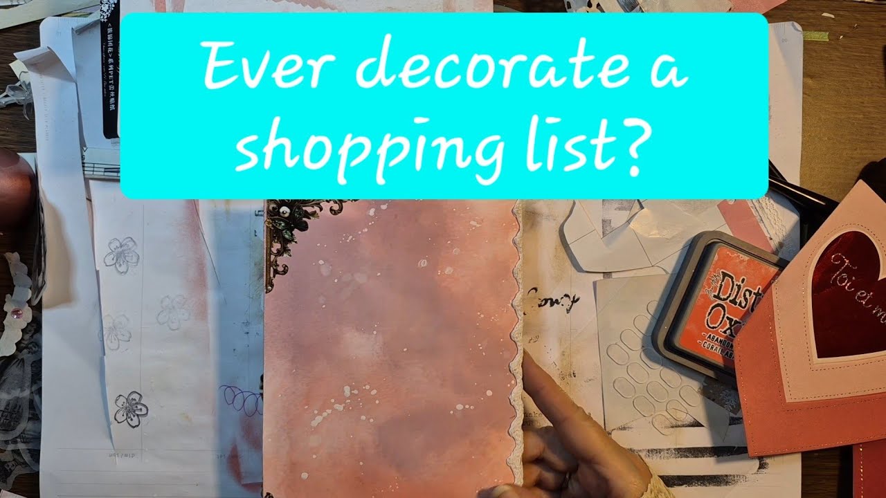 Decorate my shopping lists with me✍️