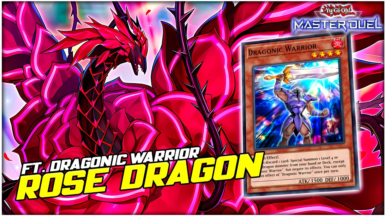 NEW Dragon Support! Pure Rose Dragon Deck ft. Dragonic Warrior | Yu-Gi-Oh! Master Duel