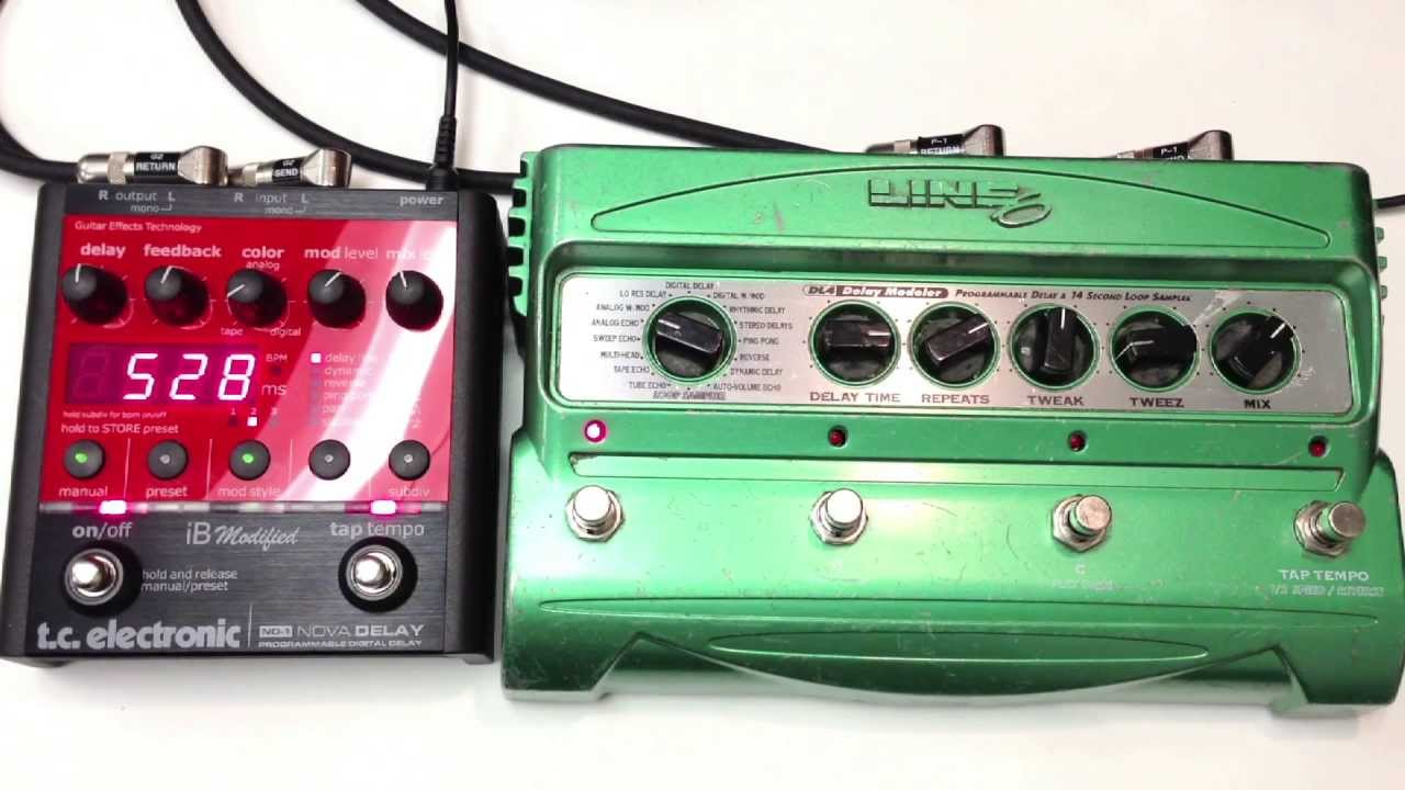 TC Electronic iB Modified Nova Delay ND-1 VS. Line 6 DL4 Digital Delay