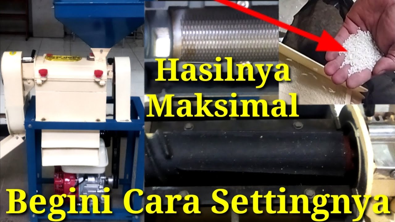 Cara penyetelan gilingan Padi mini CMH 350 Caltron.