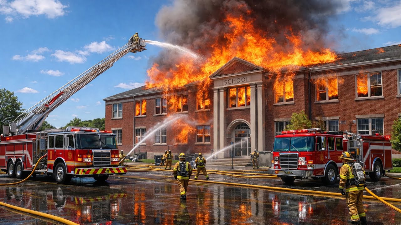 ÉNORME INCENDIE DANS UNE ÉCOLE | FIREFIGHTING SIMULATOR : IGNITE🔥🚒