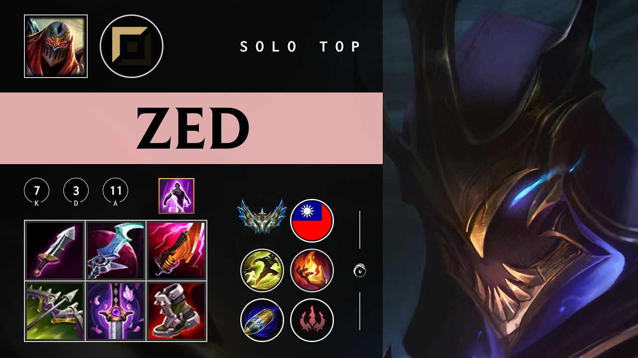 Zed Top vs Fiora - TW Challenger Patch 26.03