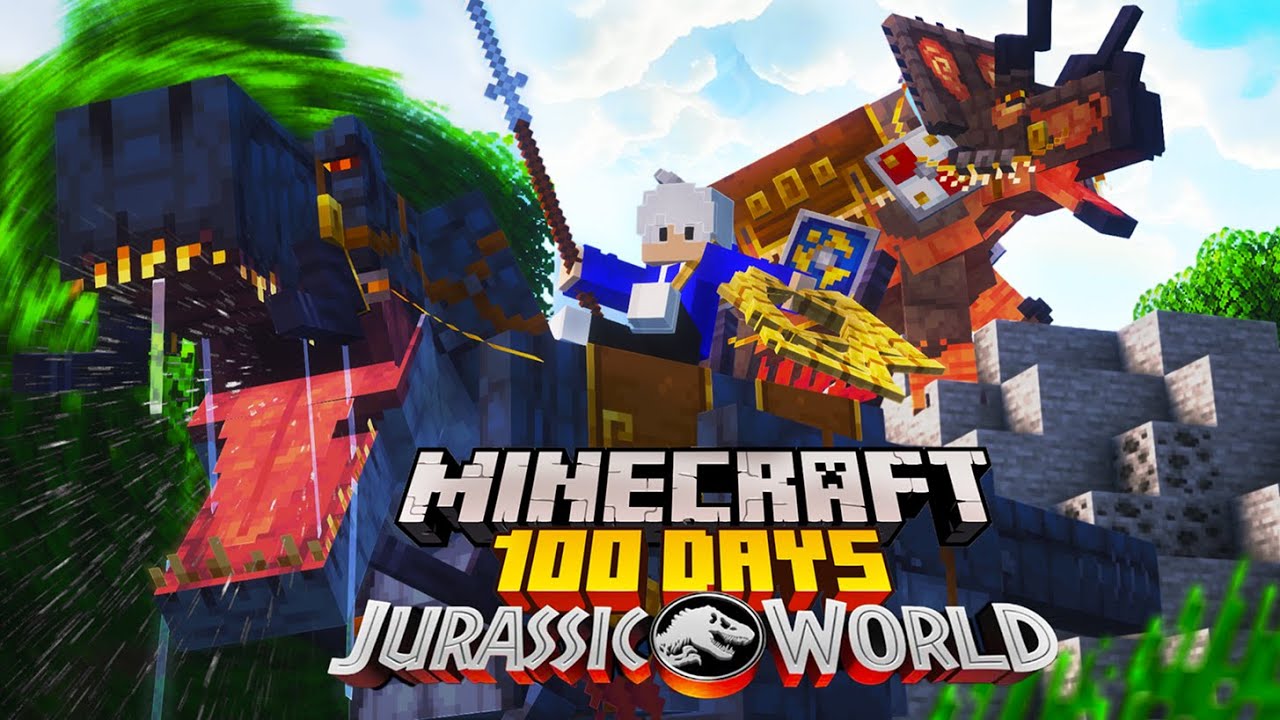 100 Ng&agrave;y Quay Về Thời K&igrave; Khủng Long ( Minecraft ) | KhoaLacQuan
