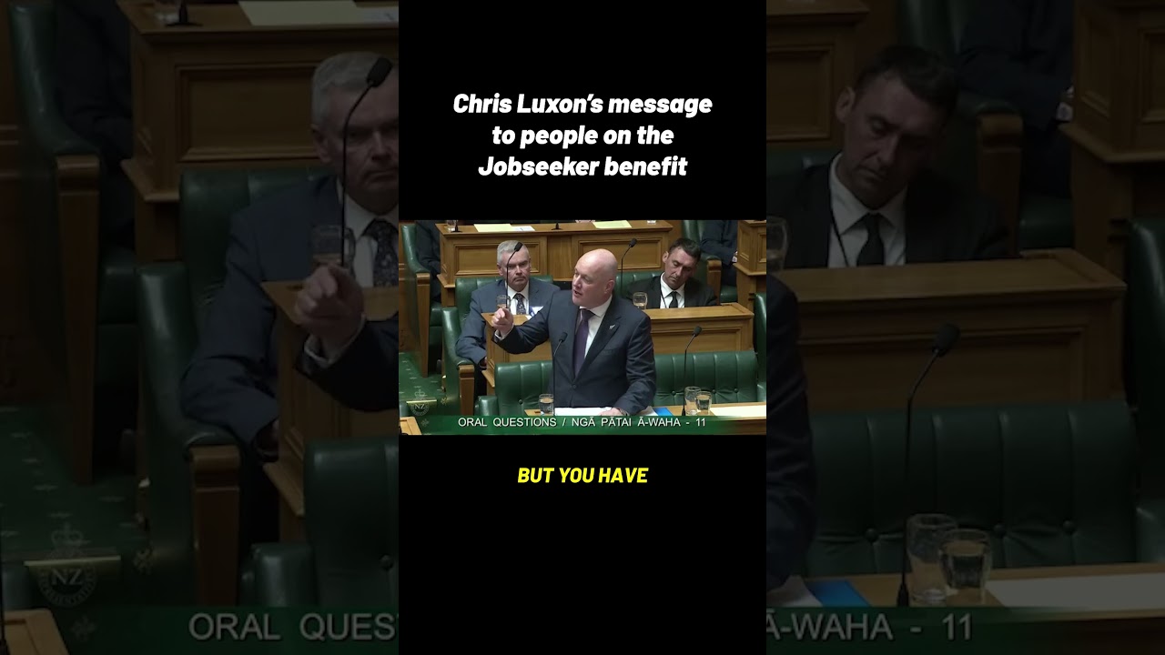 Chris Luxon's message to people on the Jobseeker benefit