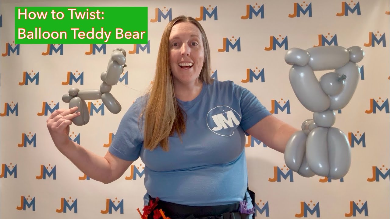 20. Balloon Teddy Bear Tutorial - How to Twist a Balloon Teddy Bear 