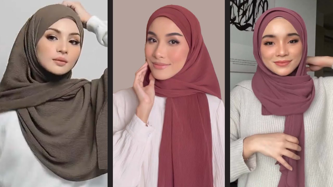 6 EASY SHAWL TUTORIAL – CARA PAKAI SHAWL SIMPLE PELBAGAI GAYA – QotrunNada