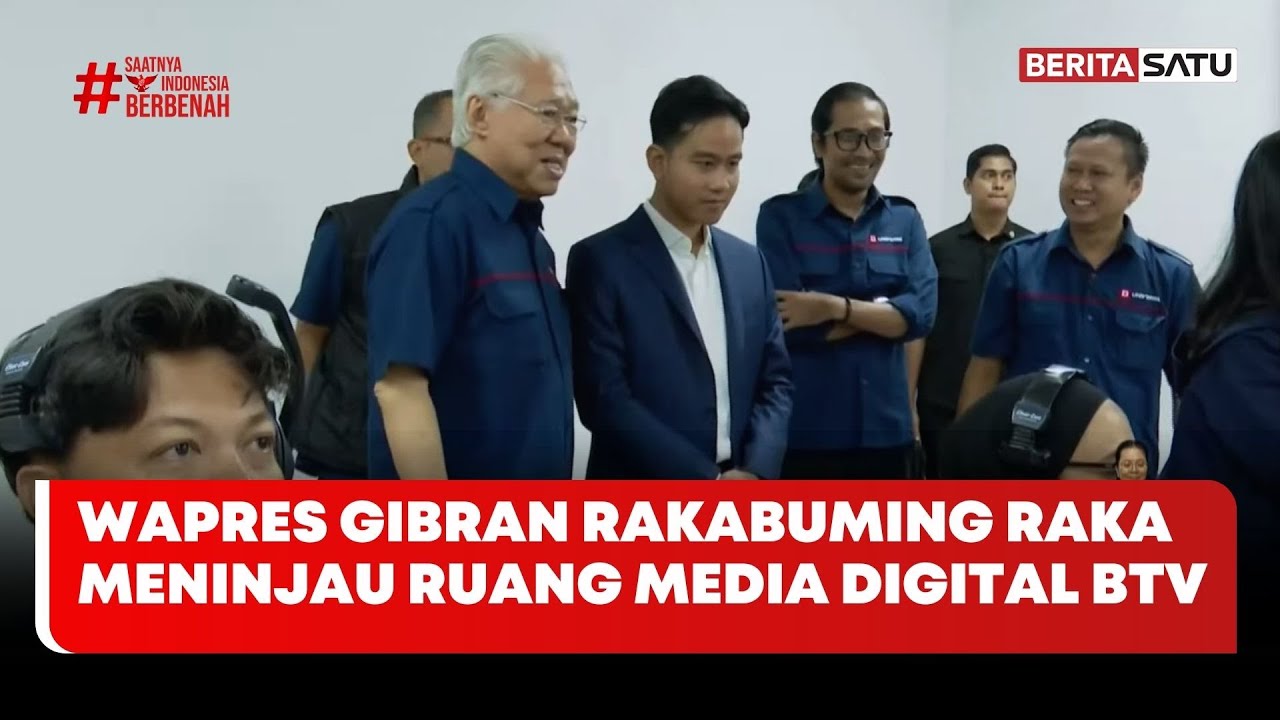 Wapres Gibran Rakabuming Raka Meninjau Ruang Media Digital BTV #beritasatu