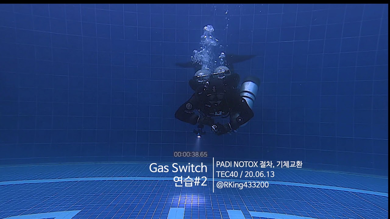 테크니컬 다이빙 Technical Diving Skills / Gas Switch & Stow #트림자세 ( PADI #TEC40 ) by RKing 技术潜水